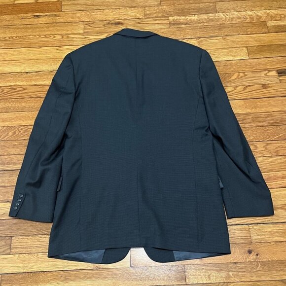 Hart Schaffner Marx Two Button Wool Blazer Jacket Sport Coat Mens Size 42L Gray - Picture 7 of 7